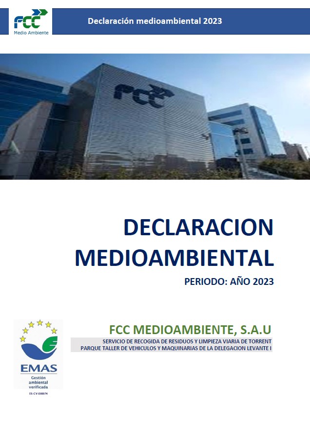 ES-CV-000074 Declaración Medioambiental FCCMA LEVANTE I